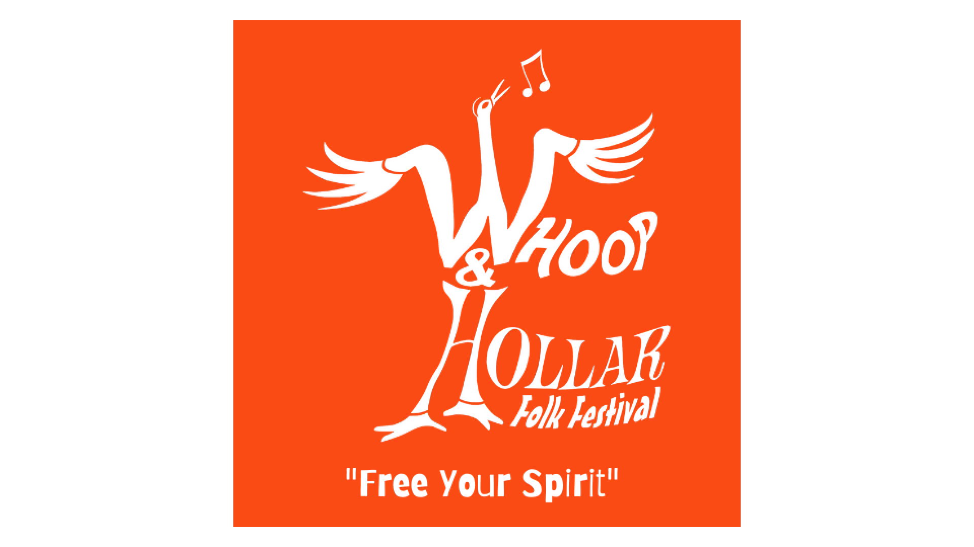 Whoop & Hollar Folk Festival Logo